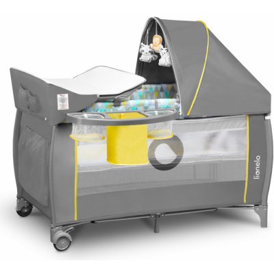 Lioneloravel cot yellow scandi šedá žlutá – Zboží Dáma