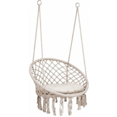 Sofotel 290012 Závěsné houpací křeslo BOHO s polštářem béžové – Hledejceny.cz
