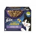 Felix Sensations Jellies jehněčí makrela sleď krůta v želé 12 x 85 g – Sleviste.cz
