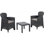 I.P.A.E-Progarden Zahradní set AKITA, 3-dílný, antracitová AKTC12GA – Zboží Dáma