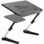 AirSpace 1587 Flexibilní stolek pod notebook s ventilátorem 45,5x25,7x55 cm, černý – Zboží Mobilmania