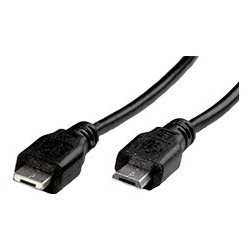 Roline 11.02.8753 USB 2.0 kabel microUSB A(M) - microUSB B(M), 1,8m, černý