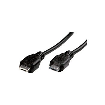 Roline 11.02.8753 USB 2.0 kabel microUSB A(M) - microUSB B(M), 1,8m, černý