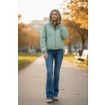 Covered bunda L60377CO14 zelená – Zboží Dáma