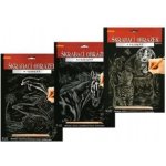 Artlover Sada Škrabací obrázek stříbrný mix 3 motivů – Zboží Dáma