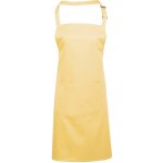 Premier Workwear Kuchyňská zástěra s laclem a kapsou Citrónová – Hledejceny.cz