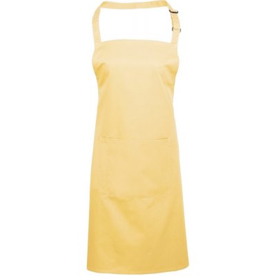 Premier Workwear Kuchyňská zástěra s laclem a kapsou Citrónová – Hledejceny.cz