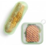 Lékué sada silikon obalů sandwich Reusable Sandwich & Baguette zelený – Zbozi.Blesk.cz