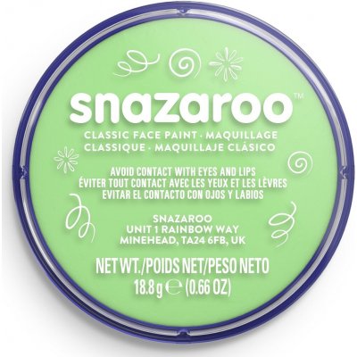 Snazaroo barva na obličej 18 ml Zelená světlá Pale Green – Hledejceny.cz