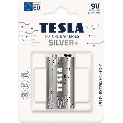 TESLA SILVER+ 9V 1ks 13090121 – Zbozi.Blesk.cz