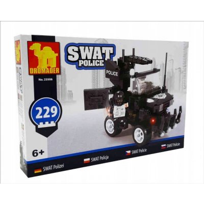 Dromader 23506 SWAT Policie Auto 229 ks – Zboží Mobilmania