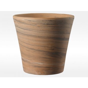 NEW GARDEN Květináč Vaso Cono Duo, pr. 26 cm sv.hnědá grafite