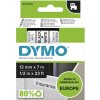 Barvící pásky DYMO páska D1 12mm x 7m, černá na bílé, 45013, S0720530
