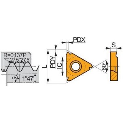 Soustružnické VBD závitové + zapichovací 80032046 / 7800309 TN BSPT EXT C3 -S- PRAMET - PM-TN-16ER190BSPT-T8030 – Hledejceny.cz
