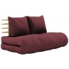 Pohovka Karup design sofa SHIN SANO natural pine (futonová ) bordeaux