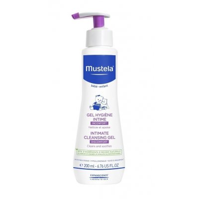 Mustela Bébé čisticí a mycí gel pro děti a miminka na intimní hygienu 200 ml