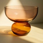 Hübsch – Dekorativní váza Show Vase Amber/Rose – Sleviste.cz