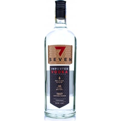 Seven Vodka 38% 1 l (holá láhev) – Zboží Mobilmania
