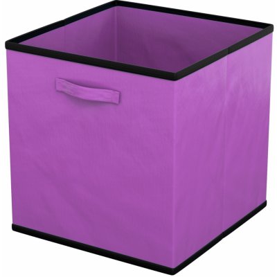 Intirilife 6x skládací látkový úložný box 26,7 x 26,7 x 28 cm fialová – Zboží Mobilmania