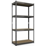 Tvujregal Regál Economy 150 x 70 x 30 4 police černý – Zboží Dáma