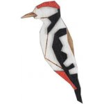 BeWooden brož Woodpecker ze dřeva – Zboží Dáma