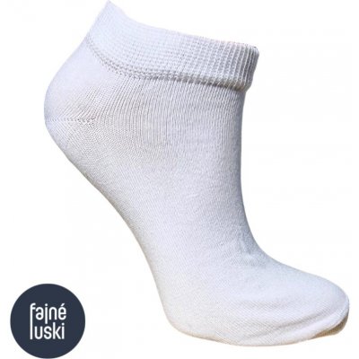 Bavlněné kotníkové ponožky bílá – Sleviste.cz