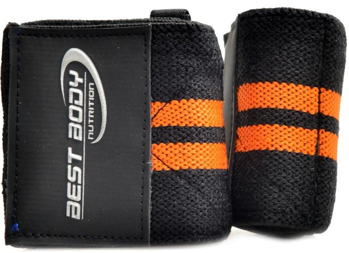 Best Body nutrition Bandáže zápěstí Wrist wrap černo oranžové