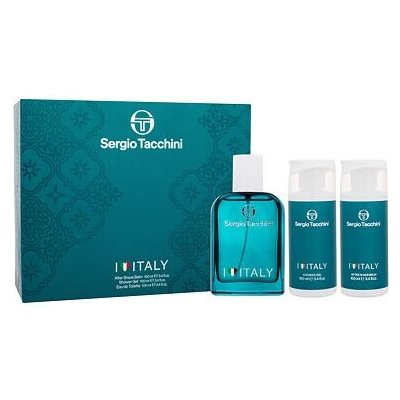 Sergio Tacchini I Love Italy pánská sada EDT 100 ml + sprchový gel 100 ml + balzám po holení 100 ml – Zbozi.Blesk.cz