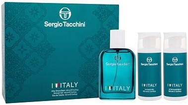 Sergio Tacchini I Love Italy pánská sada EDT 100 ml + sprchový gel 100 ml + balzám po holení 100 ml