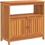 OMAXI 673758 Zahradní konzolový stůl 80 x 35 x 75 cm masivní akáciové dřevo – Hledejceny.cz