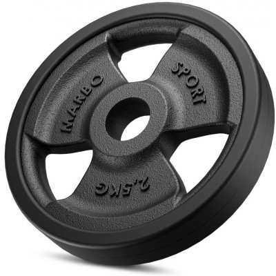 Marbo Sport Pogumovaný závaží z litiny 2,5 kg s otvorem 31 mm MW-O2-5G-kier – Hledejceny.cz
