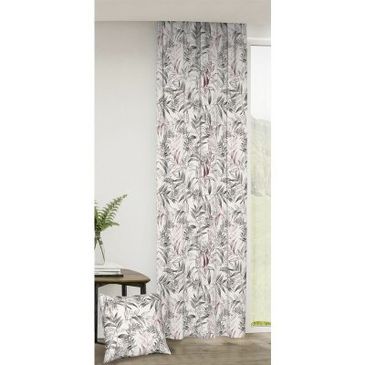 Závěs dekorační nebo látka, Soft Jasanové listí, bordový, 150 cm 150 cm – Hledejceny.cz