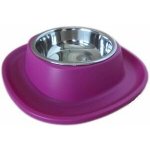 COBBYS PET Soft Touch INOX 20 x 20 x 3,5 cm držák z pryže s miskou 230 ml – Hledejceny.cz
