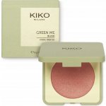 Lisovaná tvářenka růžová Kiko Milano Green Me 101 Coral View 6 g – Zboží Dáma