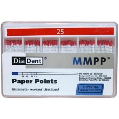 DiaDent Čepy papírové standardní MMPP MP201-605 - Vel./šíře: 25 – Hledejceny.cz
