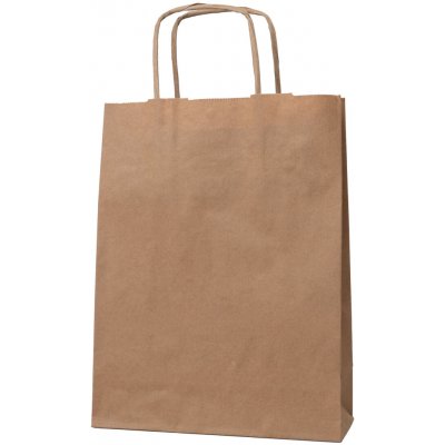 Papírová dárková taška - natural - 18x8x24cm – Zboží Živě