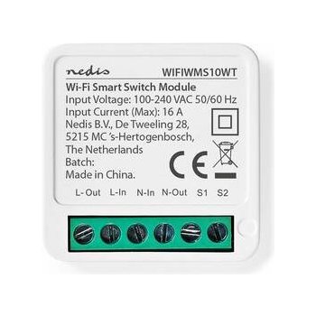 Smart spínač osvětlení NEDIS WIFIWMS10WT 1-kanálový WiFi Tuya