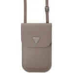 Guess PU Grained Triangle Logo na telefon hnědá – Zboží Živě