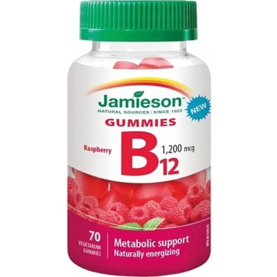 Jamieson Vitamín B12 Gummies 1200mcg 70 tablet – Hledejceny.cz
