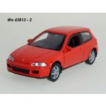 Welly Honda Civic code 43813 modely aut červená 1:34