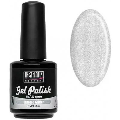 IngiNails Glitrový UV gel lak Chrome Glitter 15 ml