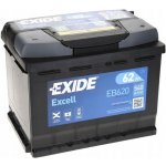 Exide Excell 12V 62Ah 540A EB620 – Zboží Mobilmania