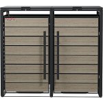 Scorpion elektro s.r.o.Přístřešek na 2 popelnice D13GG2Z šedá – Zboží Mobilmania