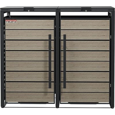 Scorpion elektro s.r.o.Přístřešek na 2 popelnice D13GG2Z šedá – Zboží Mobilmania