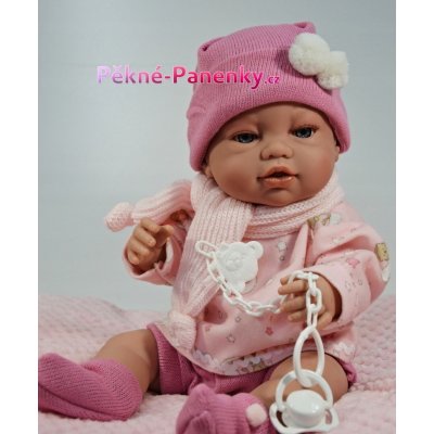 Berbesa realistické miminko Angeles s oblečkem 42 cm