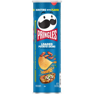 Pringles Loaded Potato Skins bramborové chipsy s příchutí pečené brambory s čedarem 158 g – Zboží Dáma