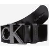Pásek Calvin Klein Jeans Černý pánský kožený pásek