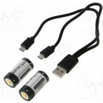 KEEPPOWER P1634U2/RCR123A Akum: Li-Ion; 16340,RCR123A; 3V; 1000mAh; Ø16,8x34,9mm; 2ks. – Zboží Živě