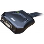 Aten CS-22D 2-port DVI KVM USB mini, integrované kabely – Zboží Živě