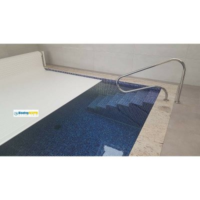 ASPR pool Lamelové zakrytí bazénu 2,5 x 6 m automatické JUMBO s montáží bílá – HobbyKompas.cz